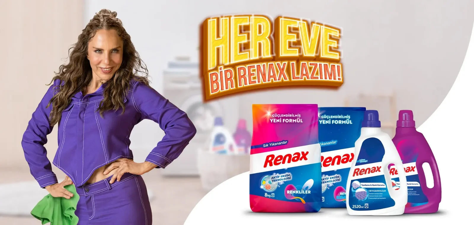 Renax — Güçlendirilmiş yeni formülüyle toz ve sıvı deterjan